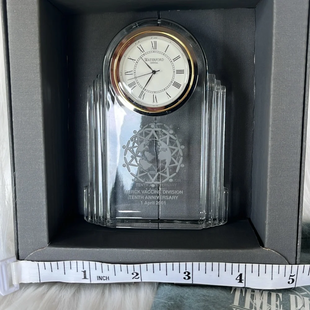 Waterford Crystal Time Piece Art Deco Clock